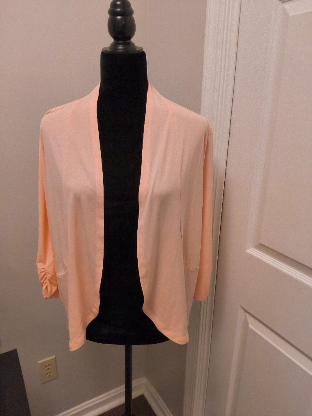 Iman Soft Coral Bolero . Size L